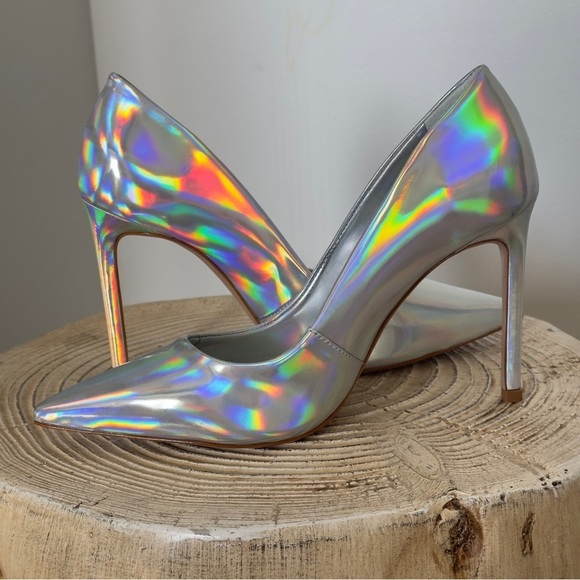 NWT Schutz Lou Faux Iridescent Specchio Women's Pump 7.5 - Picture 9 of 14